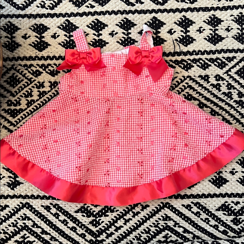Bonnie Baby Pink Gingham Dress